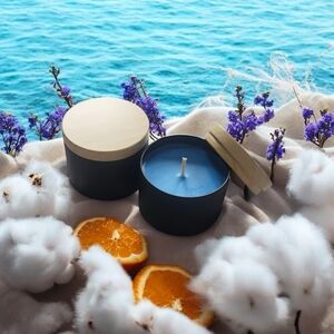 Orchid & Vine Handcrafted Premium Soy Wax Hand Poured Tin Candle 4 oz Long Burn